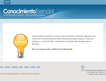 Tablet Screenshot of conocimientoesencial.com